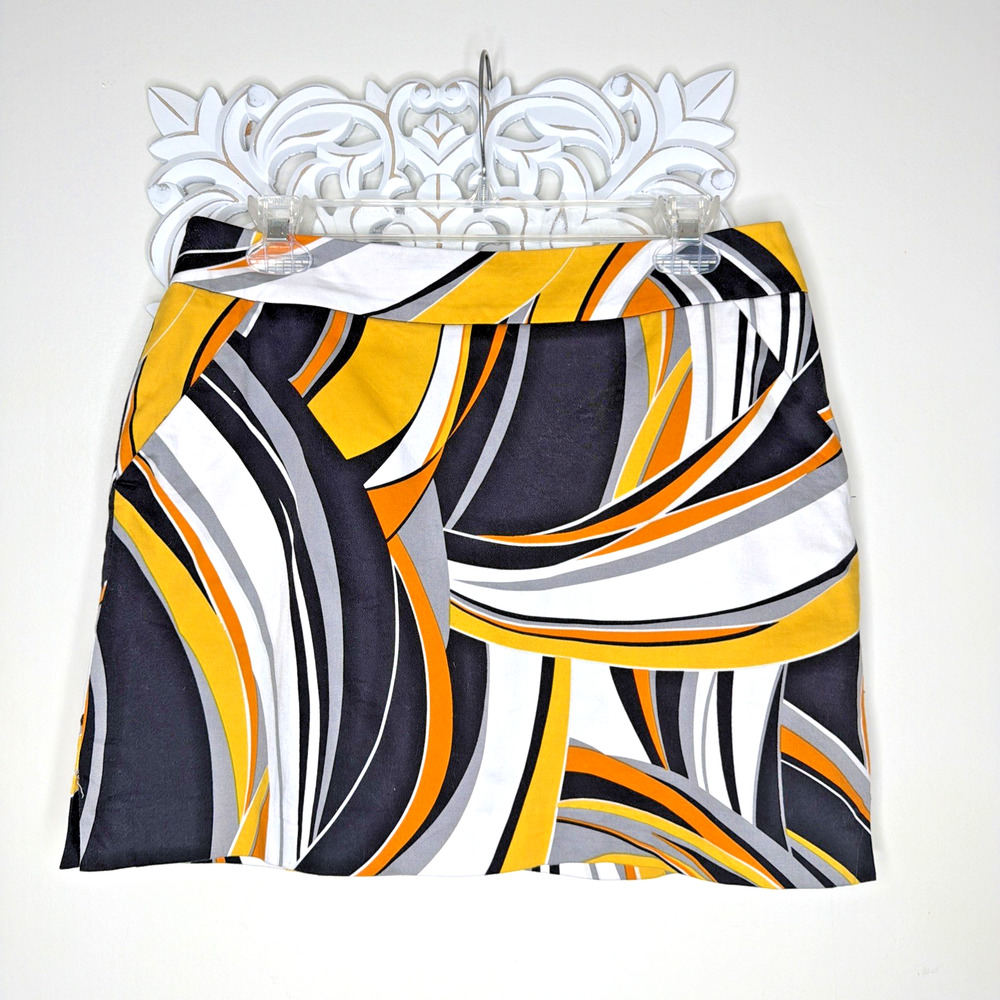 LOUD MOUTH Ladies 6 SKORT Shorts Skirt Statement Golf Pickleball YELLOW BLACK